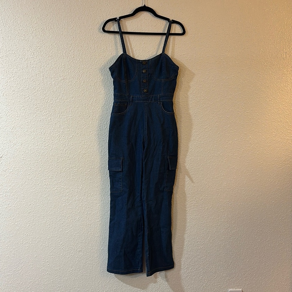Size medium denim jumpsuit